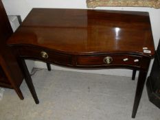 A late 18th Century mahogany side table,