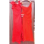 Two Valentino red evening gowns CONDITION REPORTS The Valentino dress with the