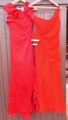 Two Valentino red evening gowns CONDITION REPORTS The Valentino dress with the