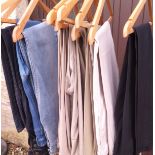 A collection of getleman's trousers and jeans to include Boss Orange by Hugo Boss,