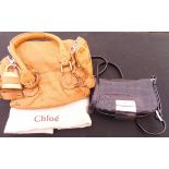 A brown Chloe leather handbag,