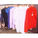 A collection of 21 various ladies shirts/tops by Burberry, Anne Fontaine, Valentino, Escarda,