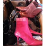 A box of ankle boots to include Gina, Escada, Cavella, Kurt Geiger,