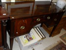 A Regency mahogany sideboard,