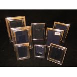 A pair of modern silver photograph frames of plain form (by Carrs of Sheffield Ltd, Sheffield,