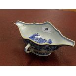 A 19th Century Chinese blue and white double ended sauceboat,