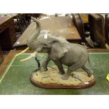 Country Artist figure "Guardian of the Herd" bull elephant figure