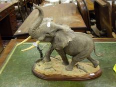 Country Artist figure "Guardian of the Herd" bull elephant figure