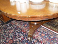 A William IV mahogany breakfast table,