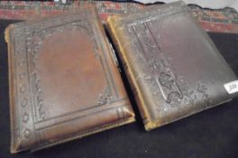 Two Victorian photograph albums containing various photographs