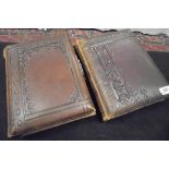 Two Victorian photograph albums containing various photographs