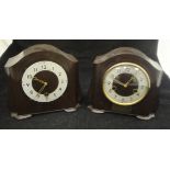 Two bakelite cased mantle clocks,