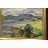 JOHN PAWLE "Suna Island Loch Linhe" oil on canvas signed lower left,