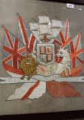 A British Royal heraldic crest needlework study