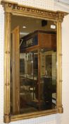 A 19th Century pier glass mirror with gilt and gesso frame CONDITION REPORTS