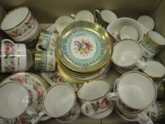 A Royal Worcester "Royal Garden" part tea service and a Hammersley & Co.