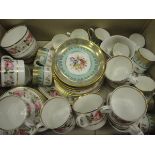 A Royal Worcester "Royal Garden" part tea service and a Hammersley & Co.