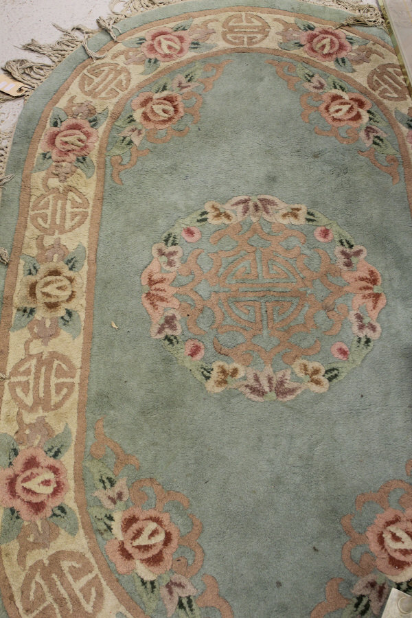 A Caucasian rug, the central panel set with repeating diamond pattern on a neutral ground, - Image 4 of 4