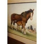 ATKINSON "A Suckling Foal", watercolour,