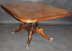 A Victorian mahogany partner's desk,