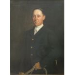 EDWARD PATRY (1856-1940) "R R Barker", study of a gentleman in hunting coat,