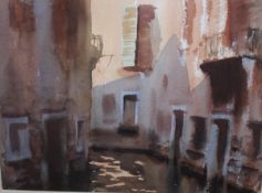 EDWARD BRYAN SEAGO (1910-1974) "Afternoon Sunlight Venice", watercolour,