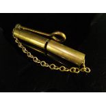 A 19th Century brass miniature periscope,