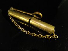 A 19th Century brass miniature periscope,