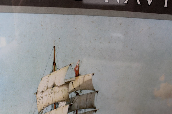 AFTER J M BROWN "Players Navy Cut Tobacco", colour print of tall-masted ship in harbour, - Image 3 of 11