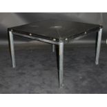 A 1970's Eugenio Gerli and Marlo Cristiani envelope table, manufactured by Tecno Italy,