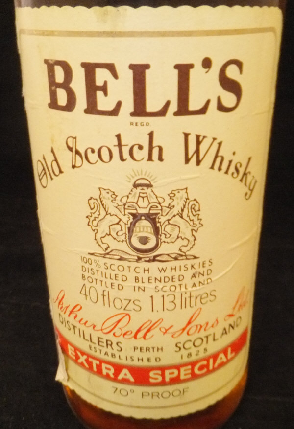 Bells Old Scotch Whisky, Extra Special 70% proof 1.