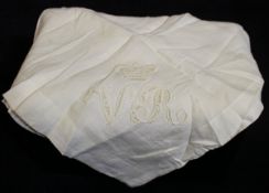 A fine lawn handkerchief once belonging to Queen Victoria,