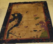 A circa 1920 Chinese rug with pictoral design,