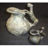 A late 19th Century Grand Tour copper wine jug,