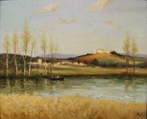 MARCEL DYF (1899-1985) "Villeneuve les Avignons", oil on canvas, signed bottom right,