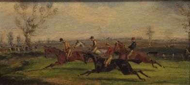 ATTRIBUTED TO HENRY GORDON ALKEN (1810-1894) "Cross Country steeplechasing",