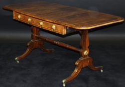 A Regency rosewood sofa table,