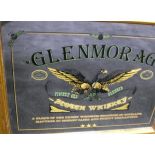A framed "Glenmorag Scotch Whisky" advertising mirror,
