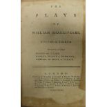 WILLIAM SHAKESPEARE "The Plays of William Shakespeare", a set of eight volumes, published London,