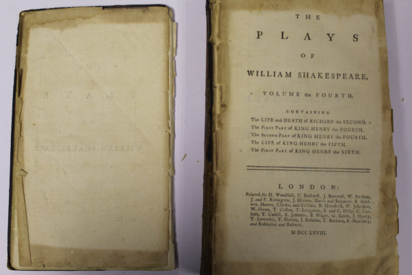 WILLIAM SHAKESPEARE "The Plays of William Shakespeare", a set of eight volumes, published London, - Image 19 of 41