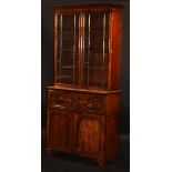 A late Regency mahogany secrétaire bookcase,