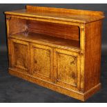 A Victorian pollard oak side cabinet by Holland & Sons,