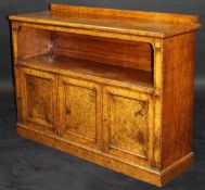 A Victorian pollard oak side cabinet by Holland & Sons,