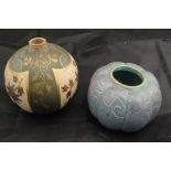 A circa 1900 Japanese Satsuma ware pottery scent bottle,