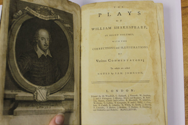 WILLIAM SHAKESPEARE "The Plays of William Shakespeare", a set of eight volumes, published London, - Image 4 of 41