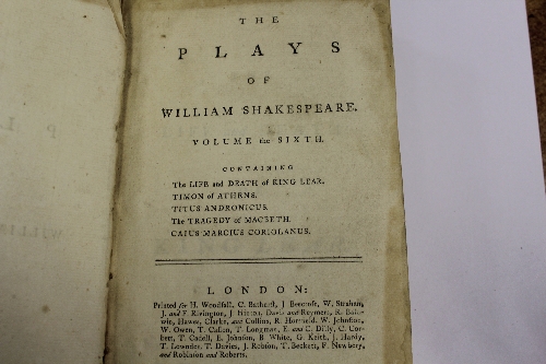 WILLIAM SHAKESPEARE "The Plays of William Shakespeare", a set of eight volumes, published London, - Image 30 of 41