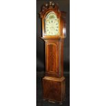 A George III mahogany cased eight day long case clock by D Robertson of Blairgowrie,