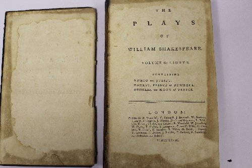 WILLIAM SHAKESPEARE "The Plays of William Shakespeare", a set of eight volumes, published London, - Image 38 of 41