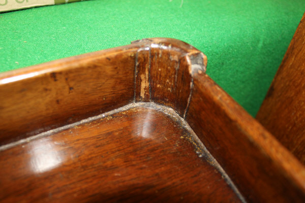 A George III mahogany tray top night table, - Image 4 of 7