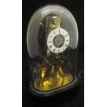 A 19th Century French skeleton clock of simple form,